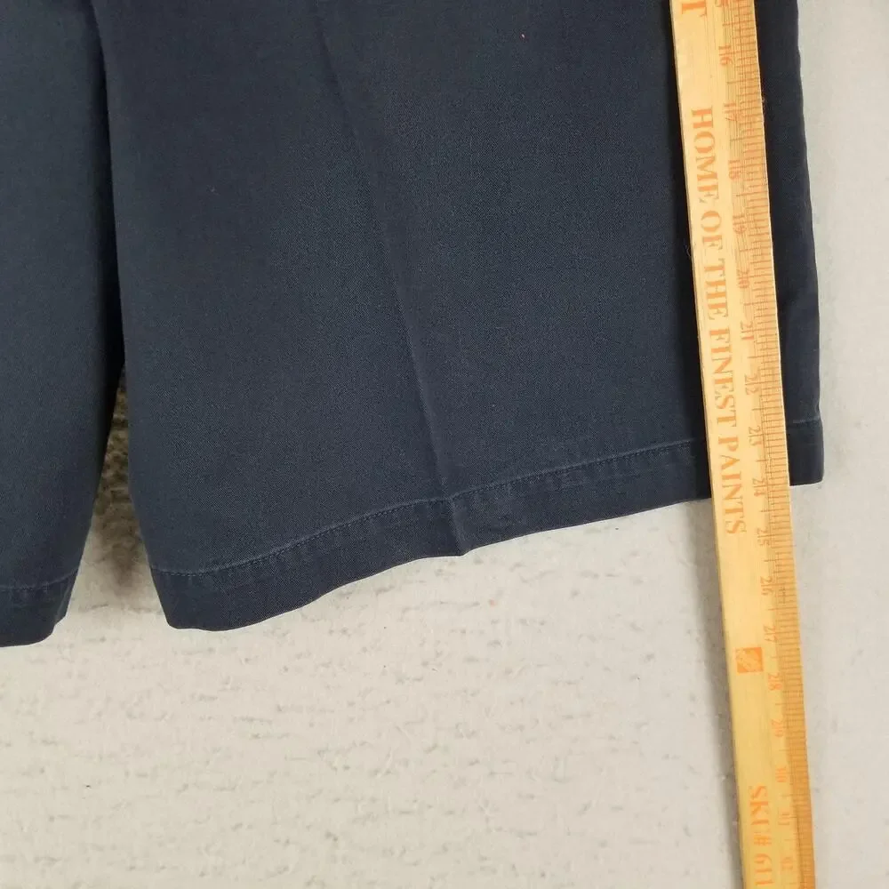 Polo Ralph Lauren Shorts Mens 42 Tall Navy Tyler Chino Pleated‎ Cotton Pony Logo